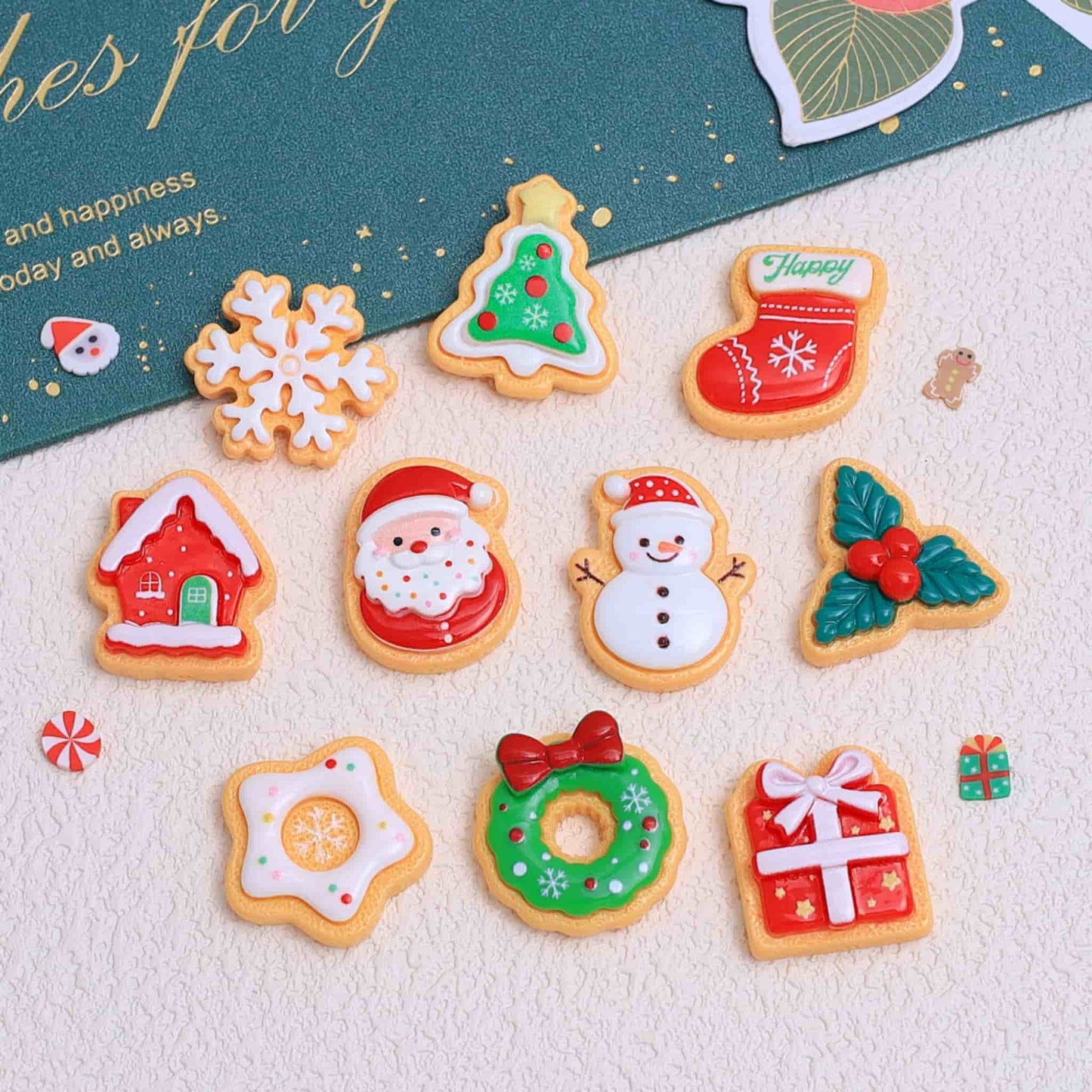 Christmas Resin Charms | DIY Decoden Embellishments