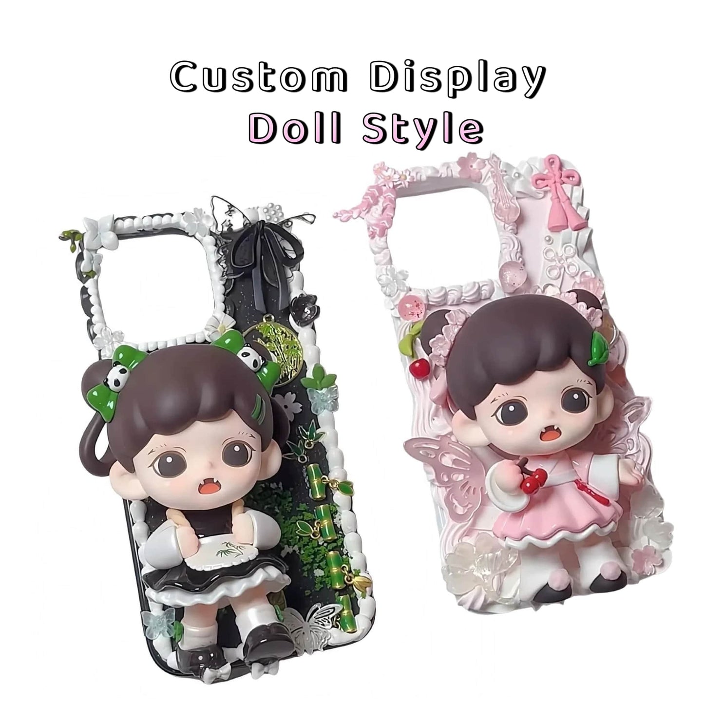 Handmade Decoden Phone Case | Customizable Color + Style + Character