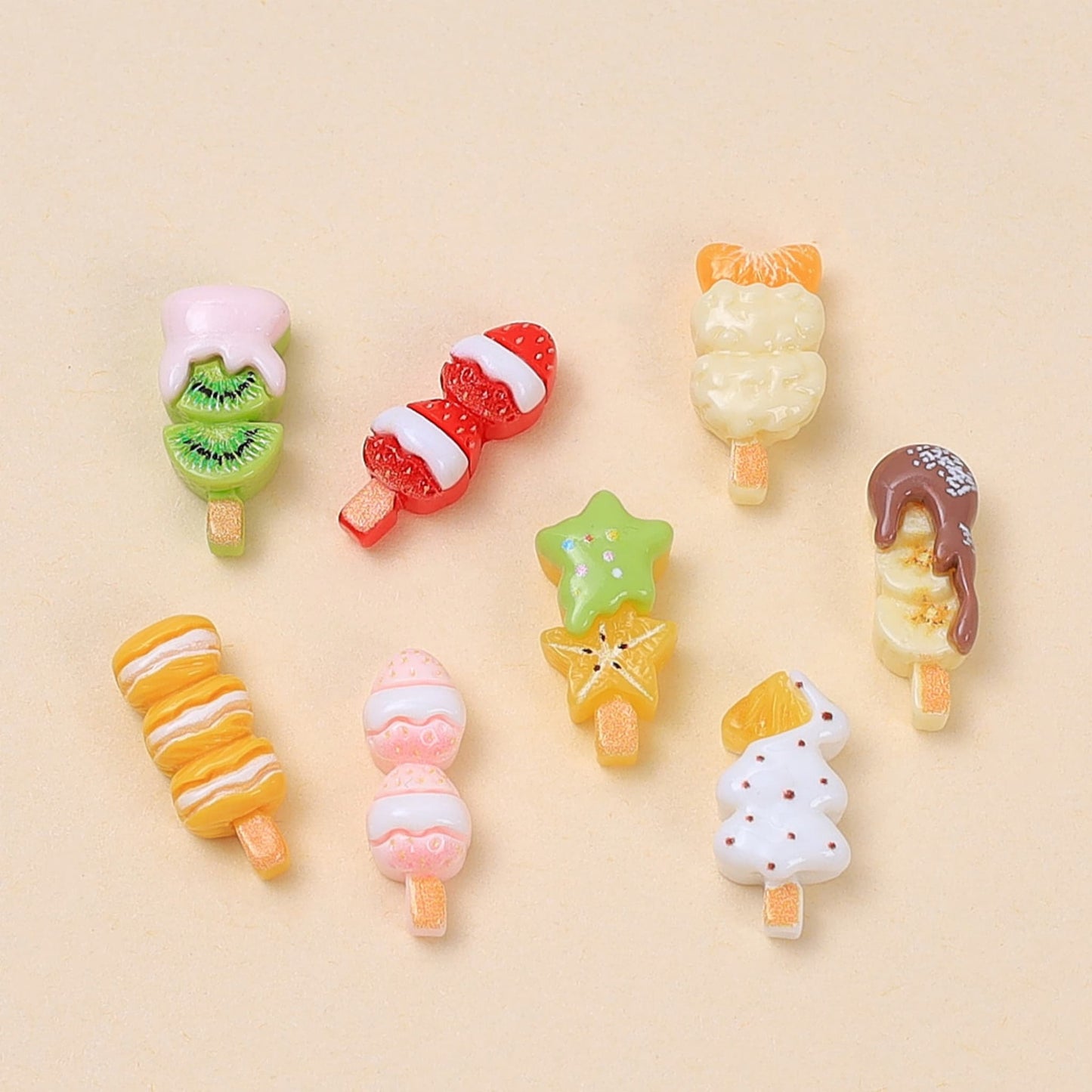 Mini Candied Hawthorn Resin Charms for DIY Decoden