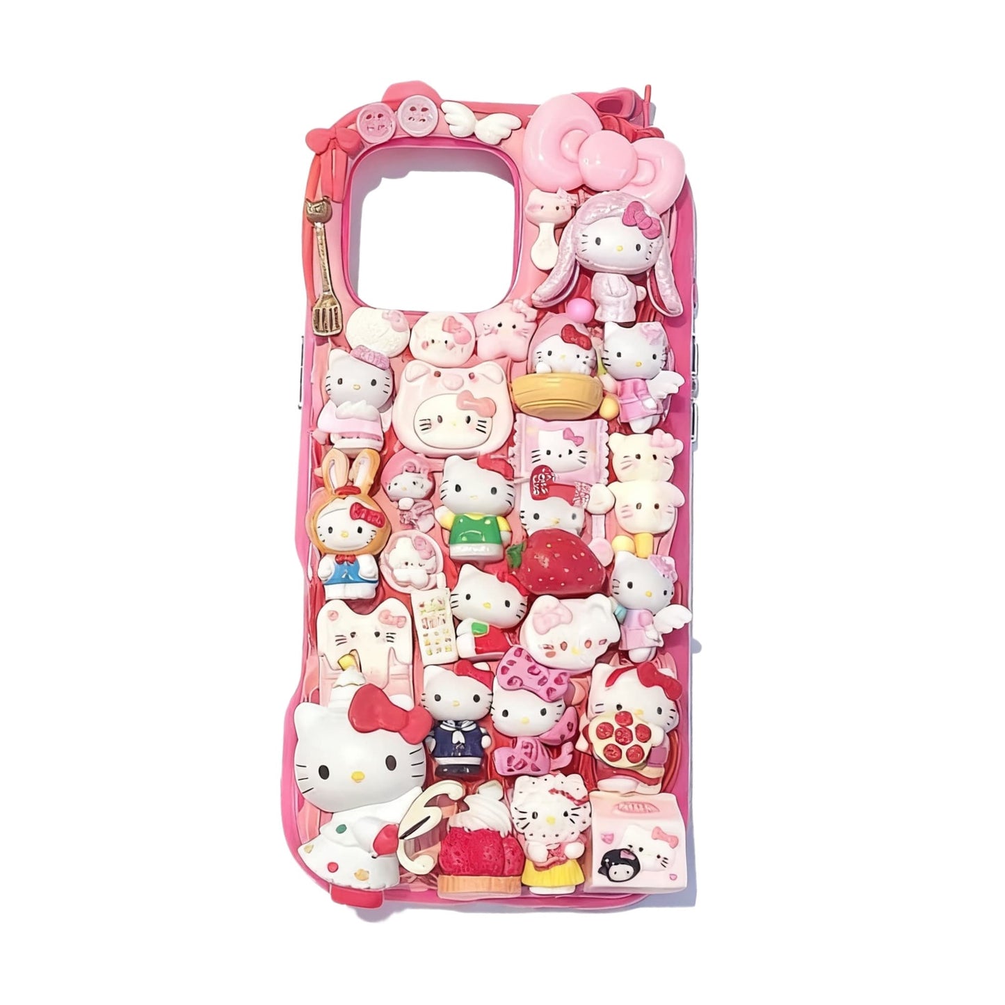 Sanrio Hello Kitty Cream Glue Decoden Phohe Case