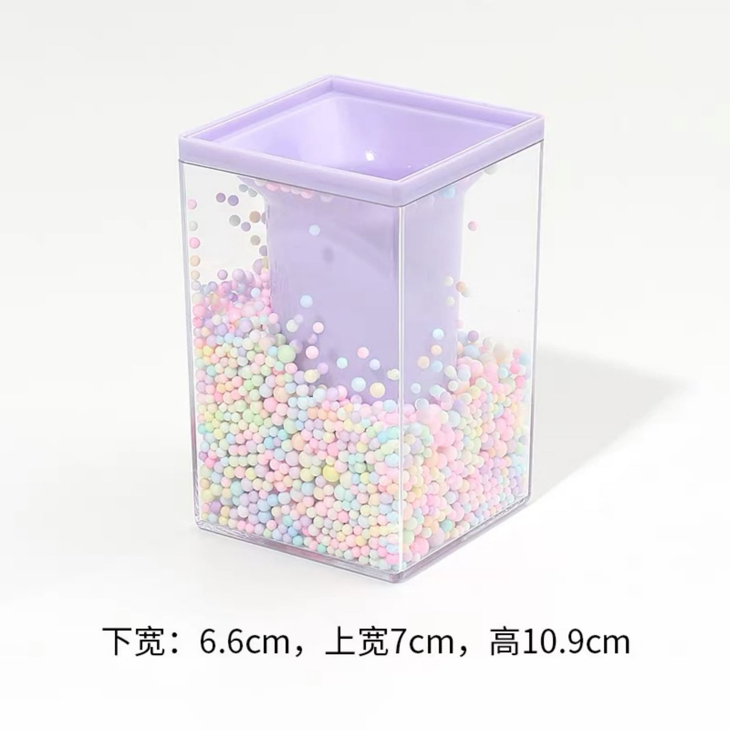 Dimensions and specifications of compact cream glue pen holder organizer