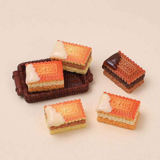 3D cookie resin charms in multicolor - premium DIY decoden embellishments for phone cases and crafts