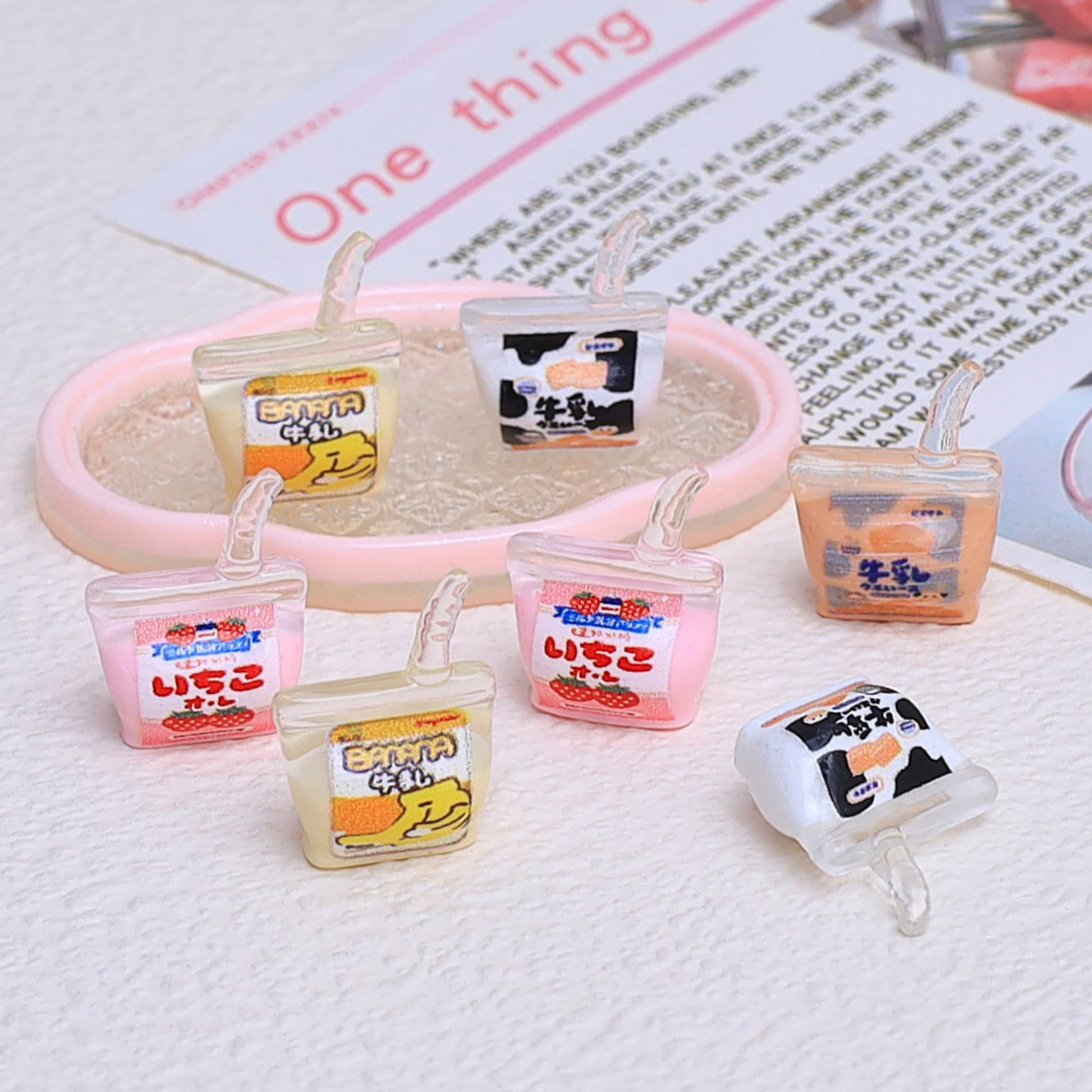 3D juice resin charms in multicolor - premium DIY decoden embellishments for phone cases and crafts