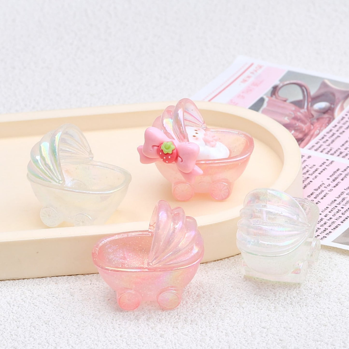 3D resin charms - multicolor embellishments for handmade phone case decoration and jewelry making