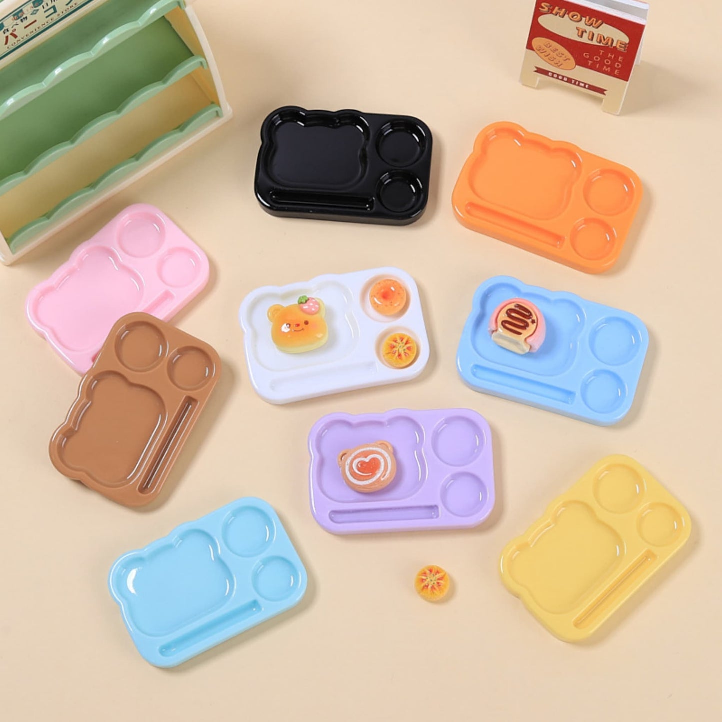 Bento box resin charms for decoden phone case decoration