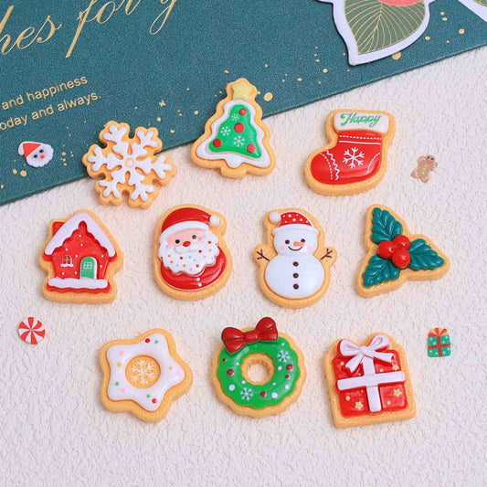 Christmas Resin Charms | DIY Decoden Embellishments