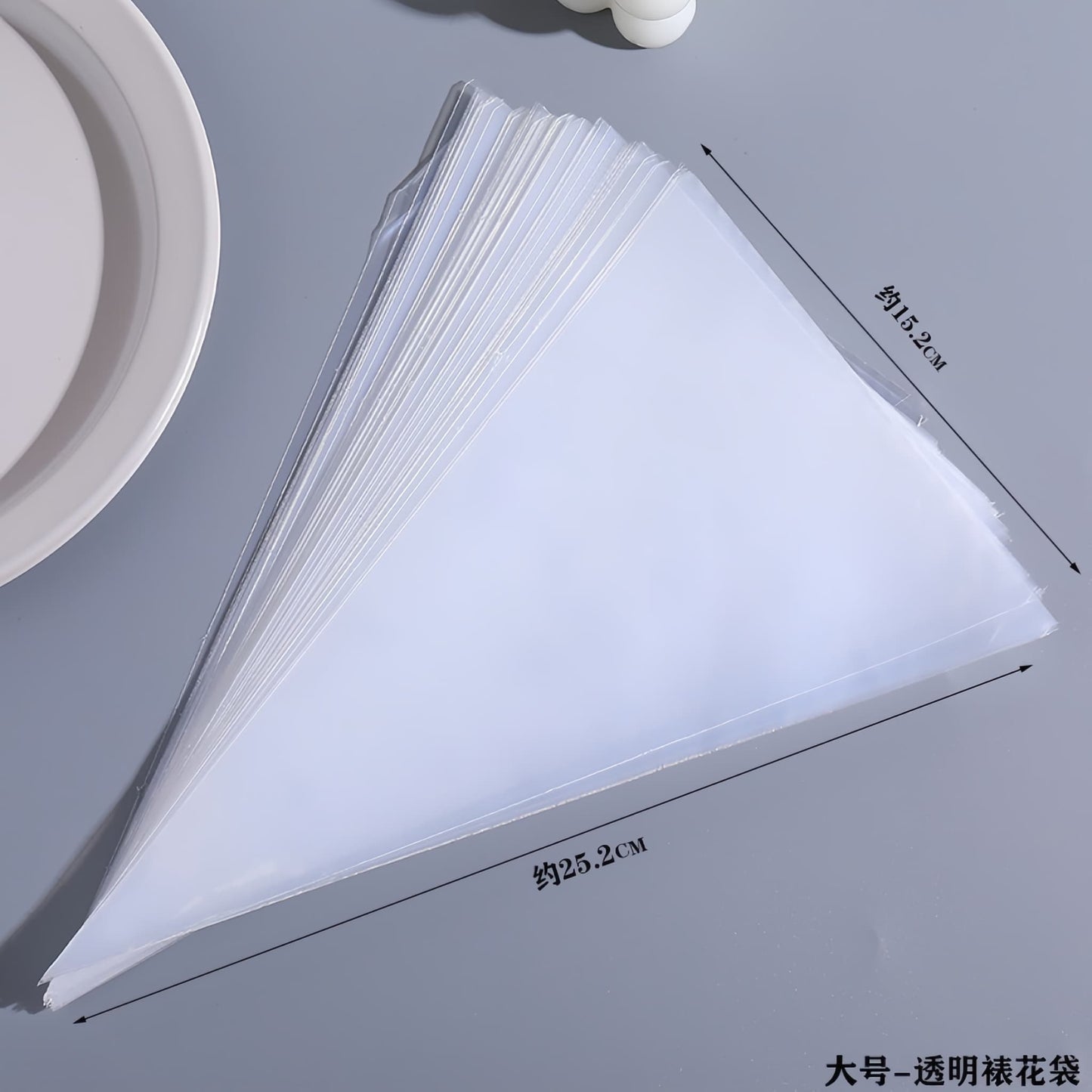 Cream Glue Piping Bag for DIY Crafts - 3 Sizes, 10pcs/Set