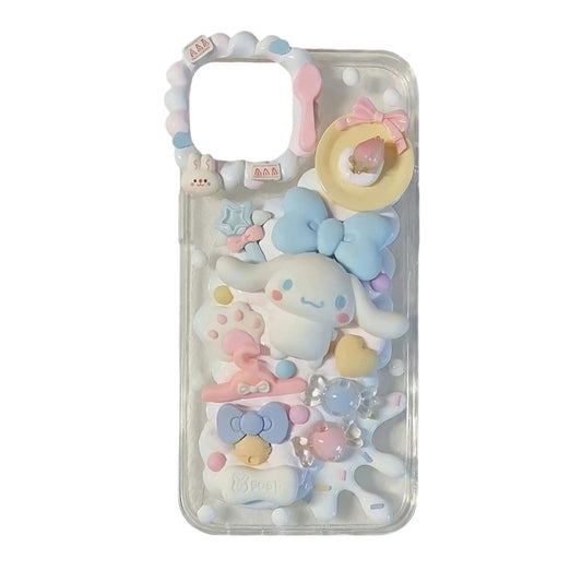  Kawaii Cinnamoroll Cream Glue Design Decoden Phone Case