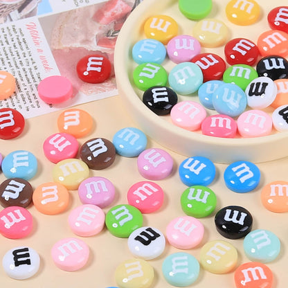 M Chocolate Resin Charms | Mini DIY Decoden Embellishments