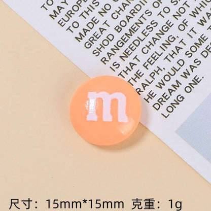 M Chocolate Resin Charms | Mini DIY Decoden Embellishments