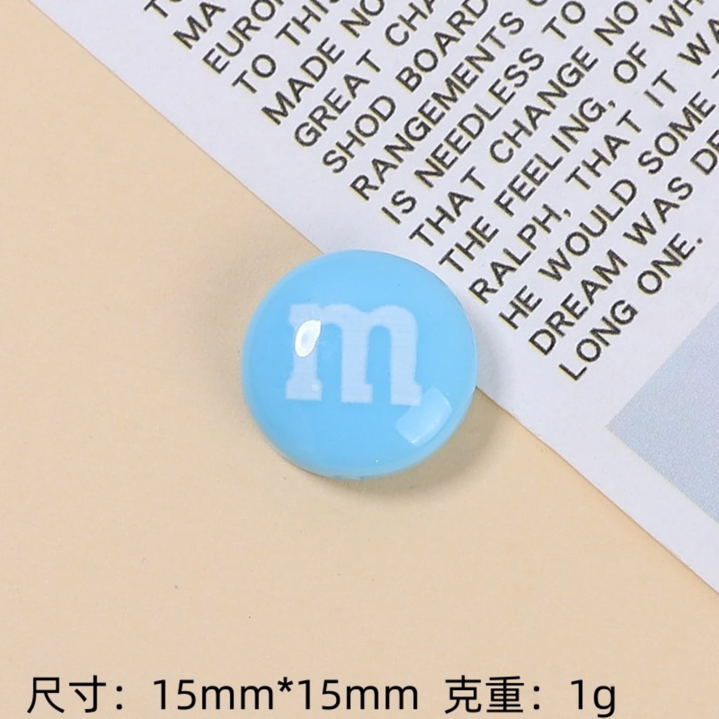 M Chocolate Resin Charms | Mini DIY Decoden Embellishments