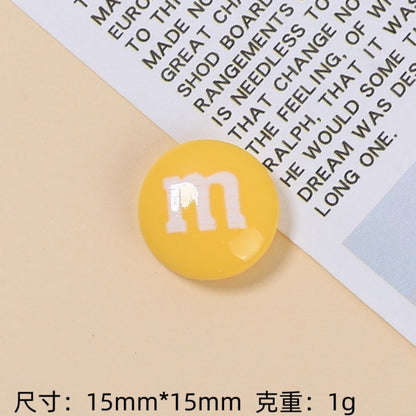 M Chocolate Resin Charms | Mini DIY Decoden Embellishments