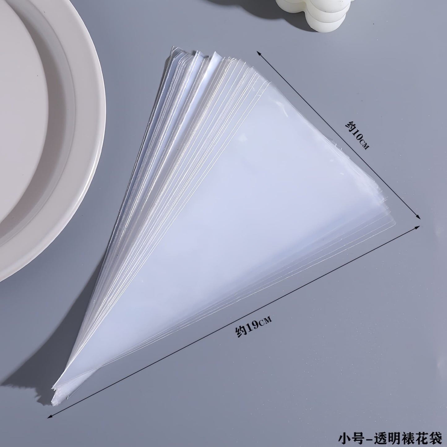 Cream Glue Piping Bag for DIY Crafts - 3 Sizes, 10pcs/Set