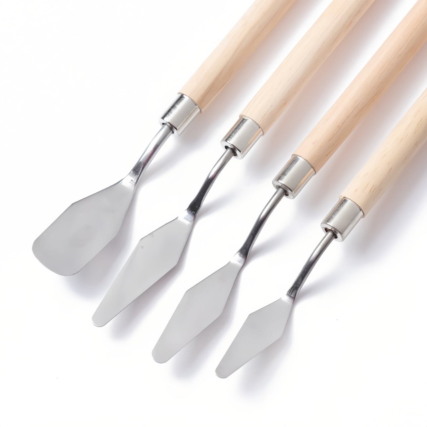 Professional scraper tool for decoden crafting - 4-piece set for mixing and spreading whipped cream clay on phone cases