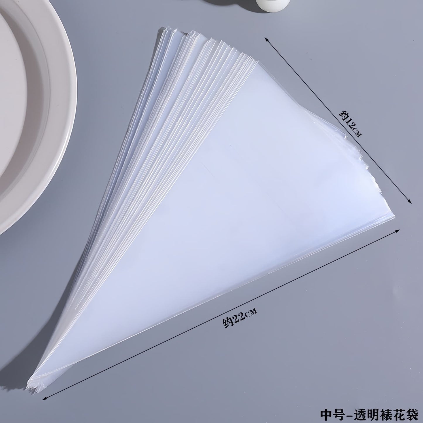 Cream Glue Piping Bag for DIY Crafts - 3 Sizes, 10pcs/Set