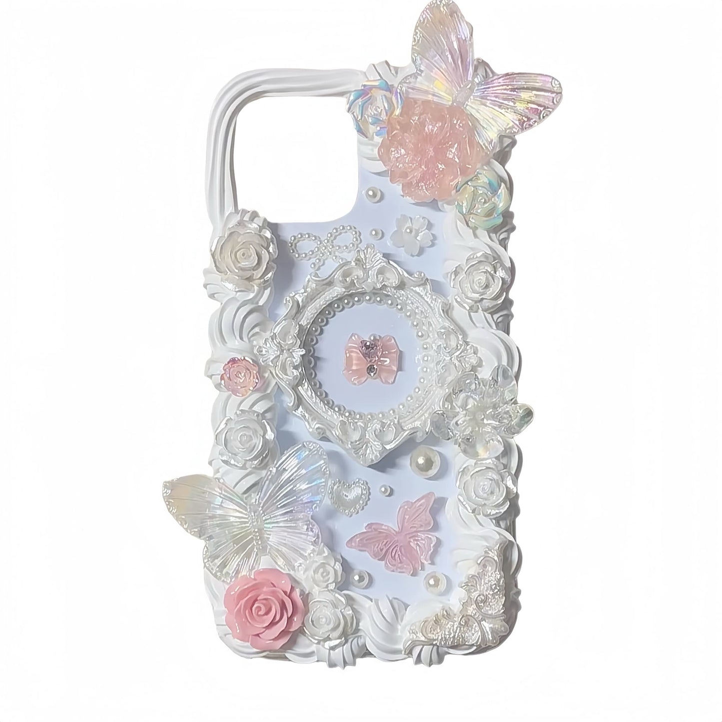 Artisan phone case showing intricate decoden craftsmanship