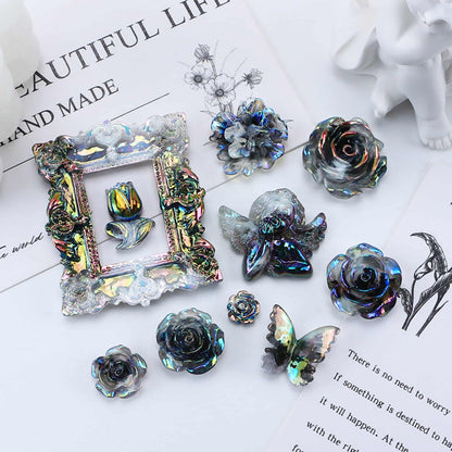 Baroque resin charms collection - premium DIY decoden embellishments in multicolor mix
