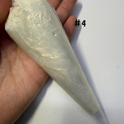 Beige pearlized cream glue with shimmer effect for phone case customization and kawaii accessories