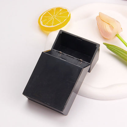 Black DIY storage box for craft supplies and small accessories