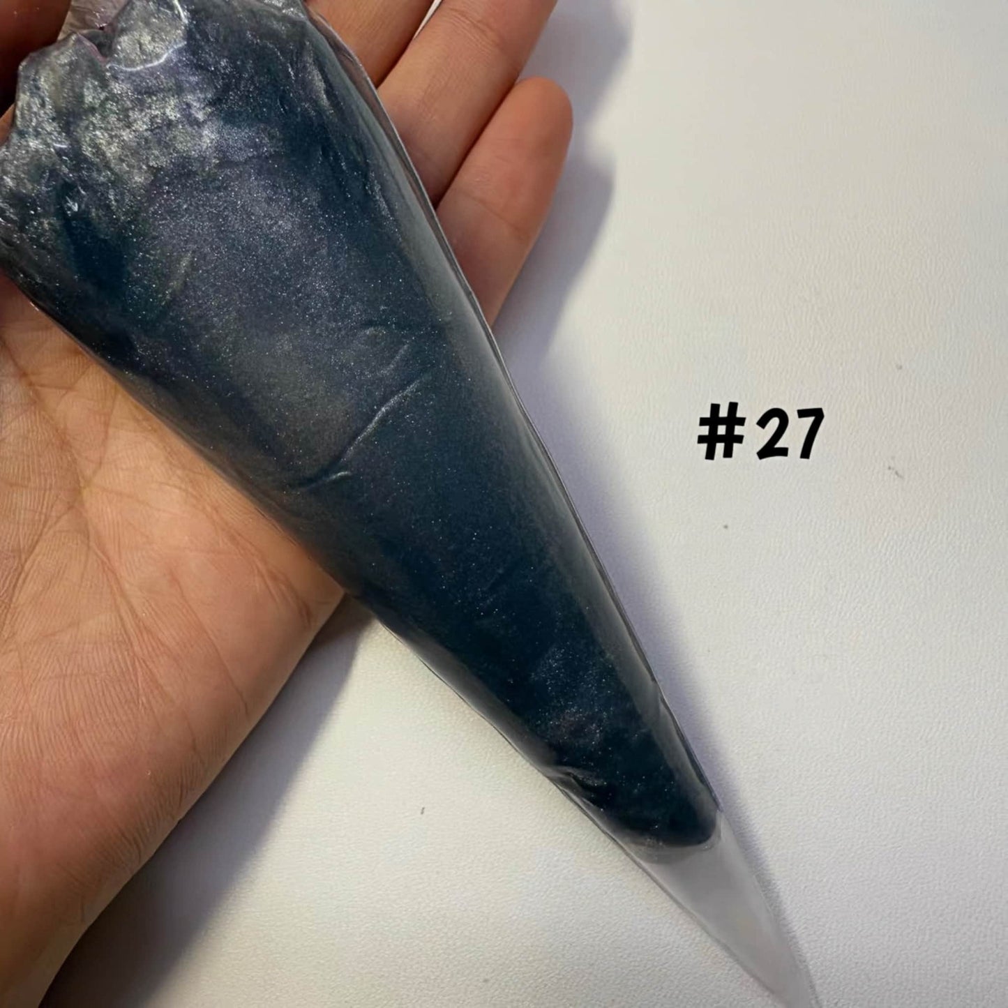 Black pearlized cream glue for decoden phone cases and 3D craft projects