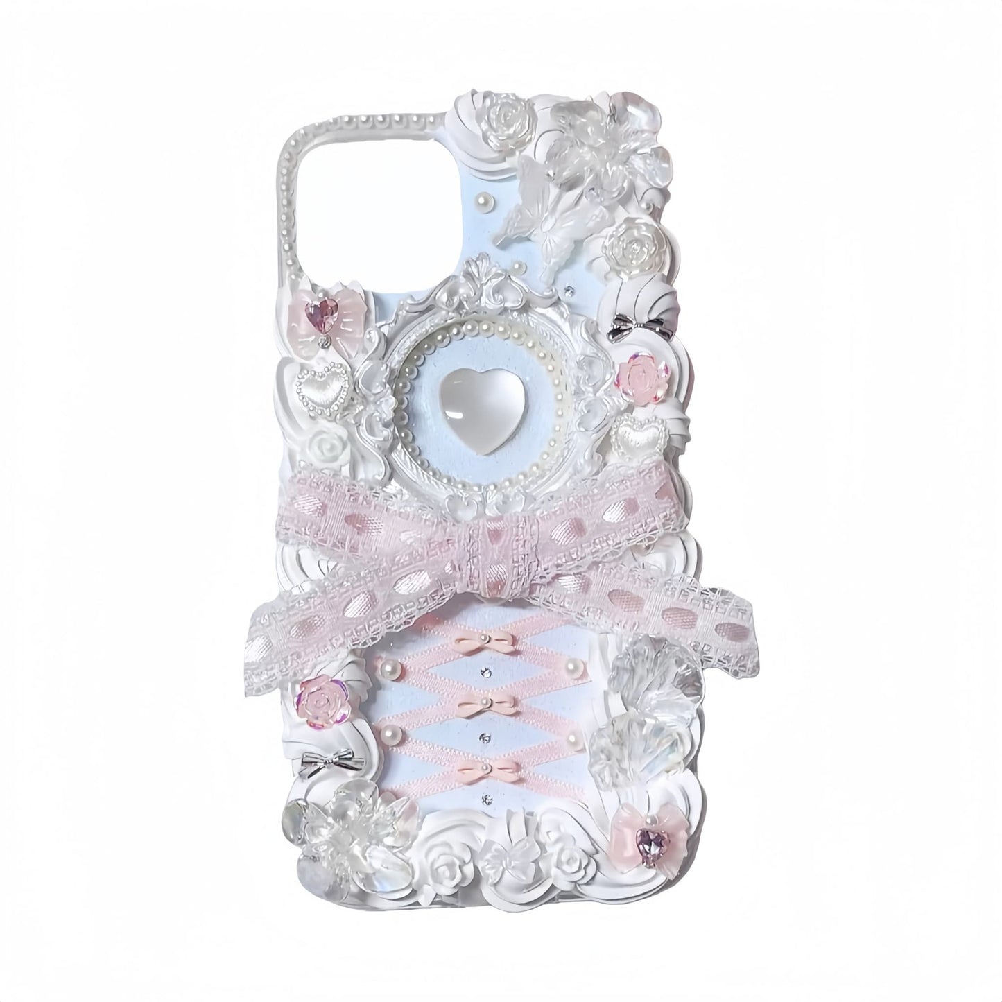 Handmade-Inspired Baroque Decoden Phone Case for Stylish Device Coverage
