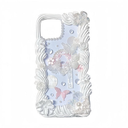 Shockproof baroque phone case with rhinestone details