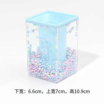 Multiple slots for cream glue pens and precision applicators in holder