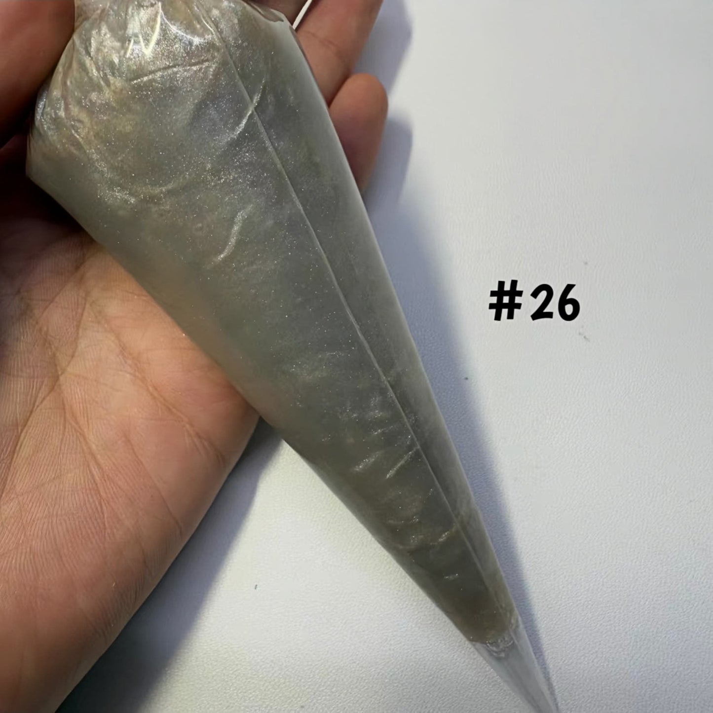 Brown pearlized cream glue with shimmer finish for kawaii handmade decorations