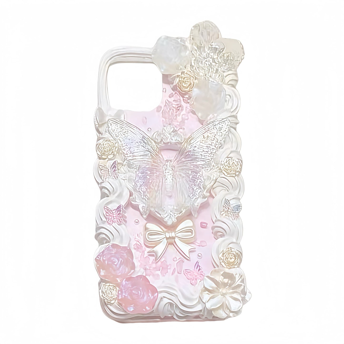 Handmade baroque decoden case protecting phone in daily use