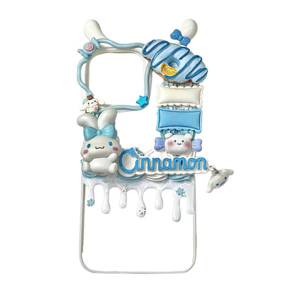 Kawaii Cinnamoroll Custom Decoden Phone Case - Handmade Sanrio Design