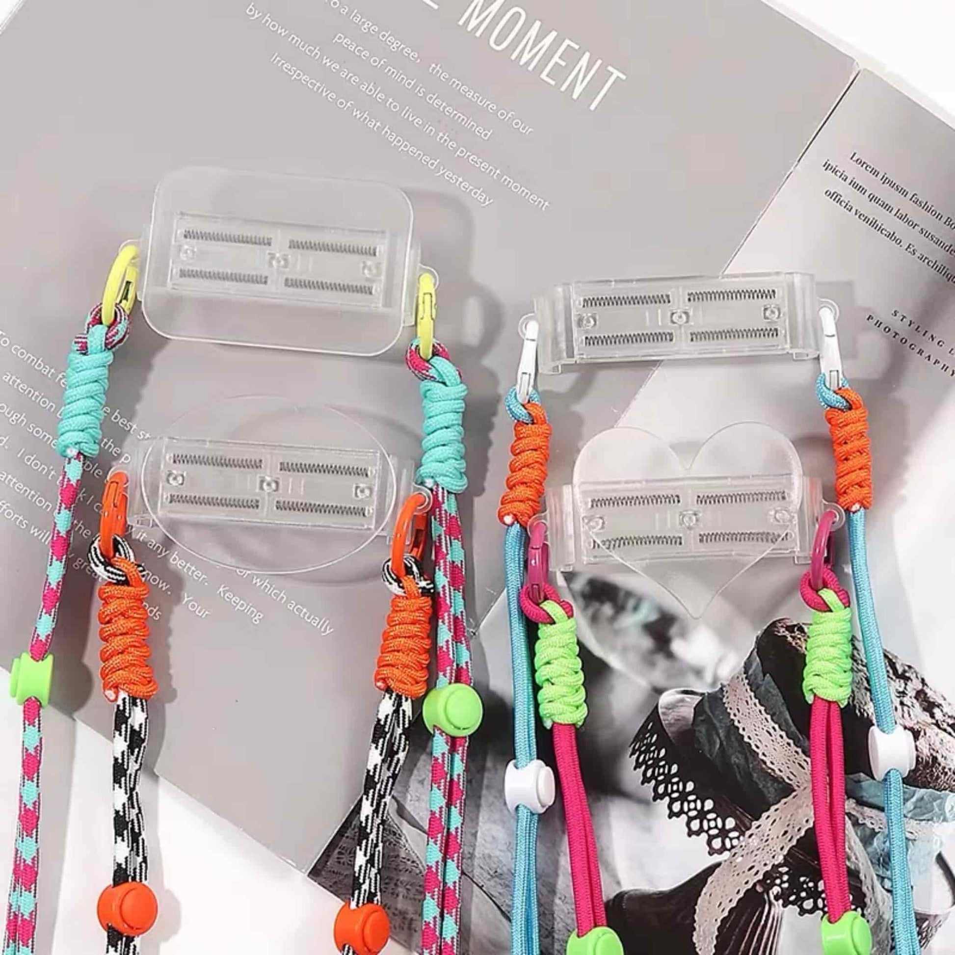 Crossbody phone chain compatible with phone back clip attachment