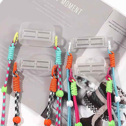 Crossbody phone chain compatible with phone back clip attachment