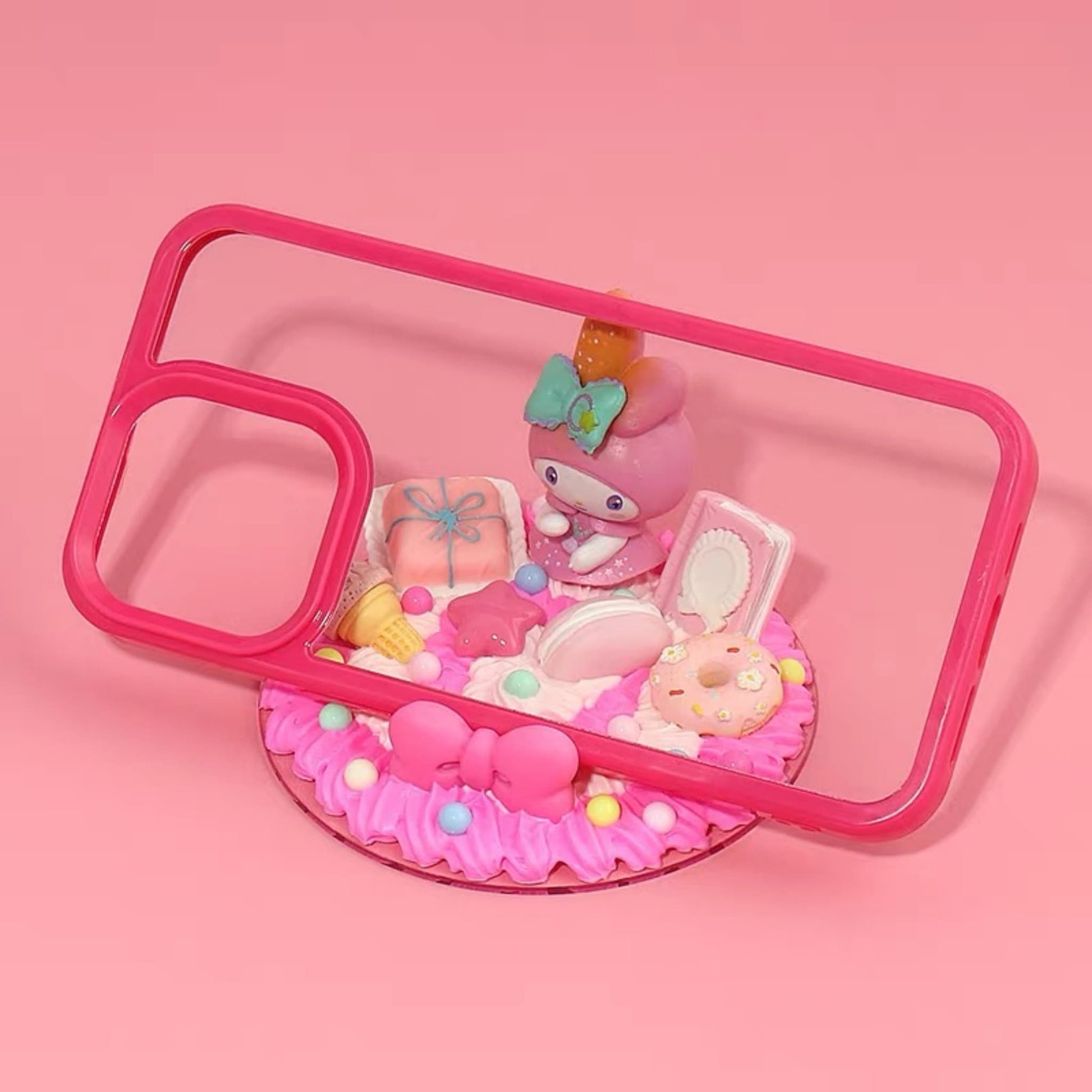 Custom cut acrylic phone stand base for handmade decoration