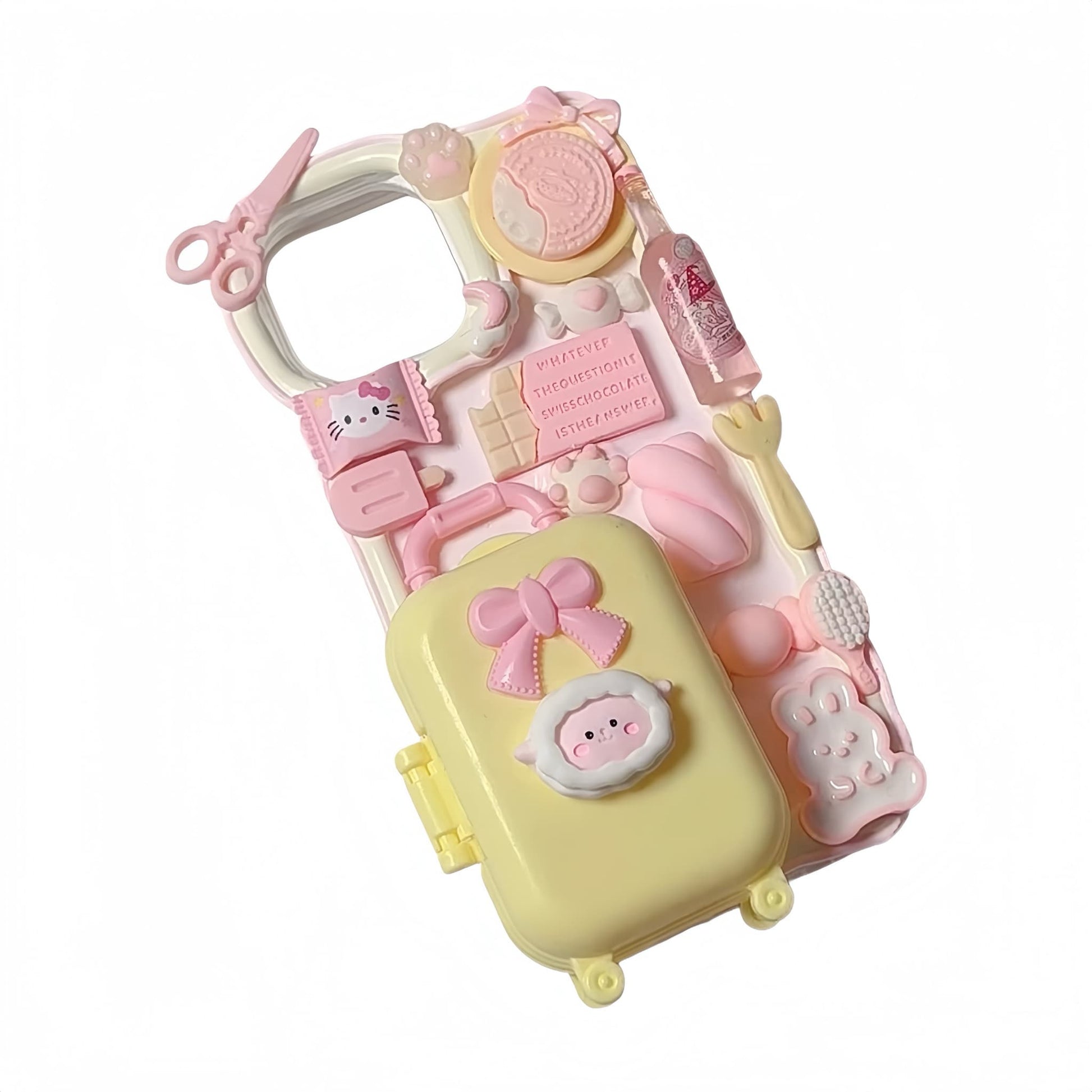 pink kawaii decoden phone case