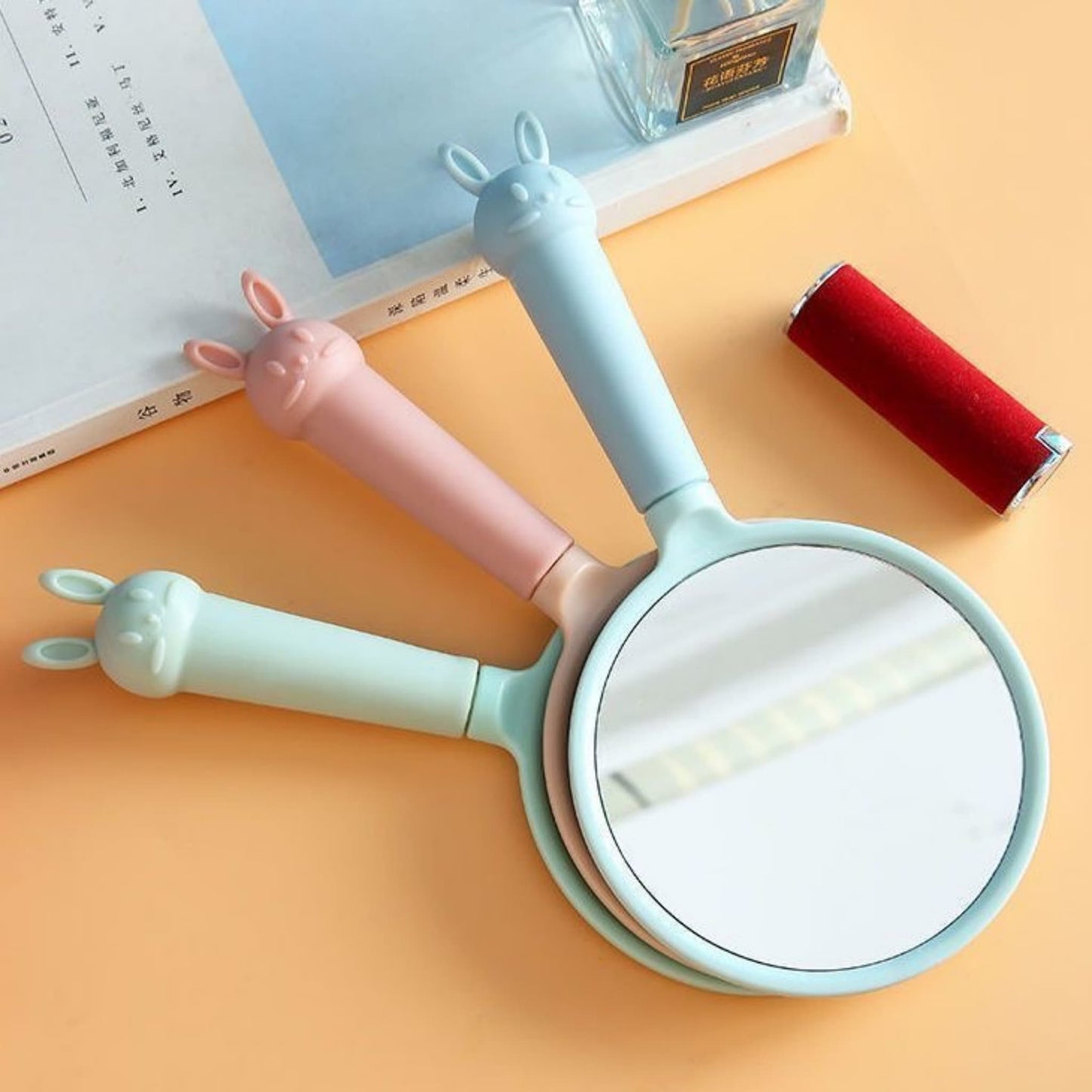 Cute handheld mirror component for handmade craft projects