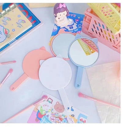 Cute 2-in-1 hand mirror and comb set for handmade craft projects