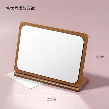 Cute wood standing mirror component for handmade craft projects