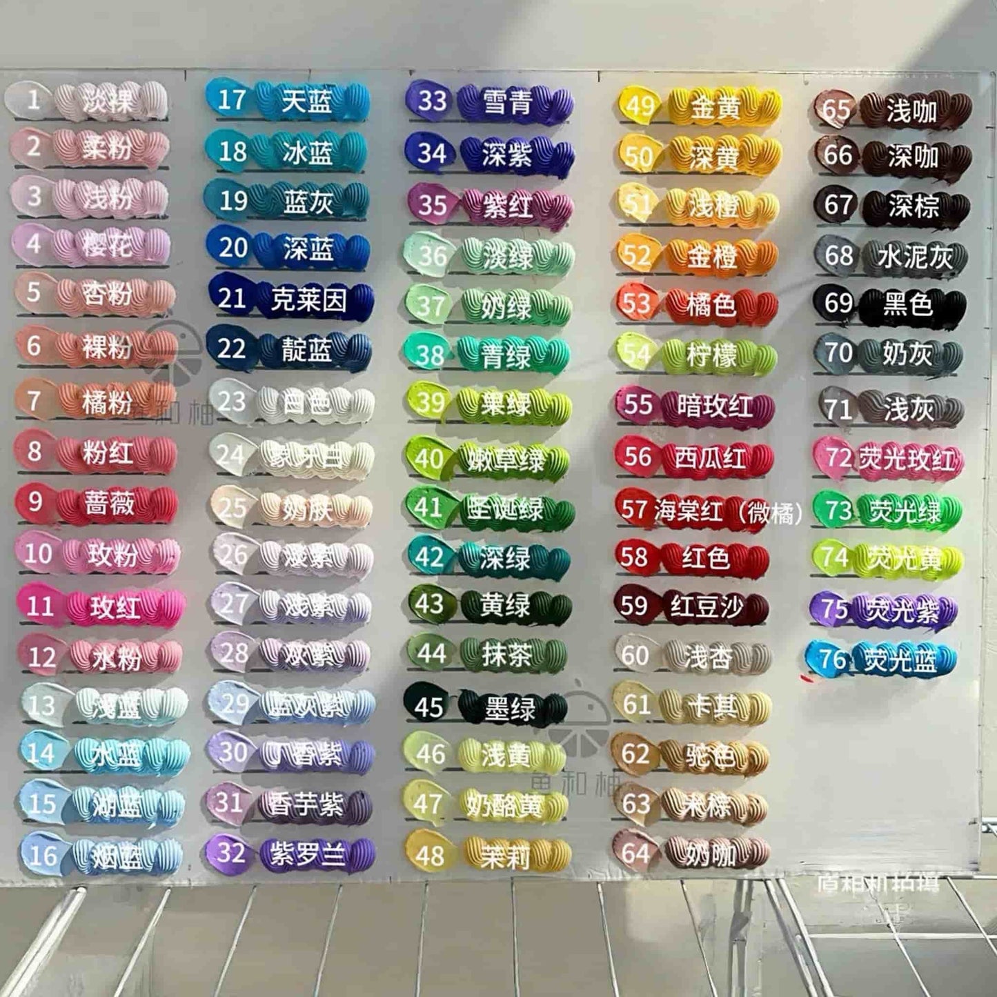 76 colors cream glue collection with piping tips for decoden phone case DIY