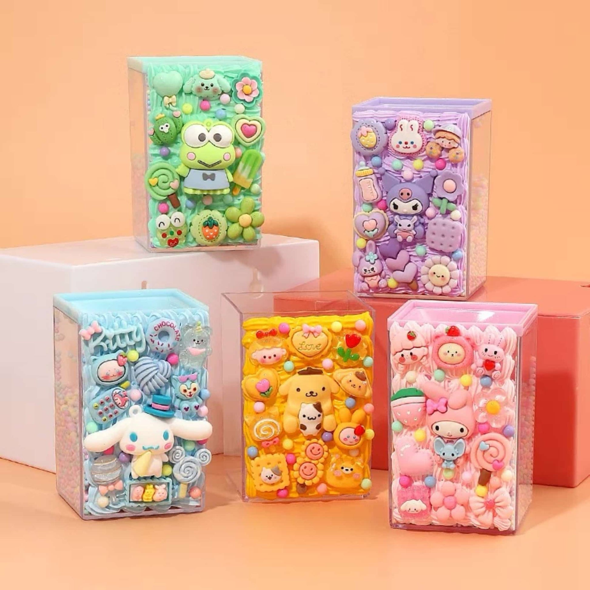 Weighted base and angled slots on decoden tool organizer pen holder