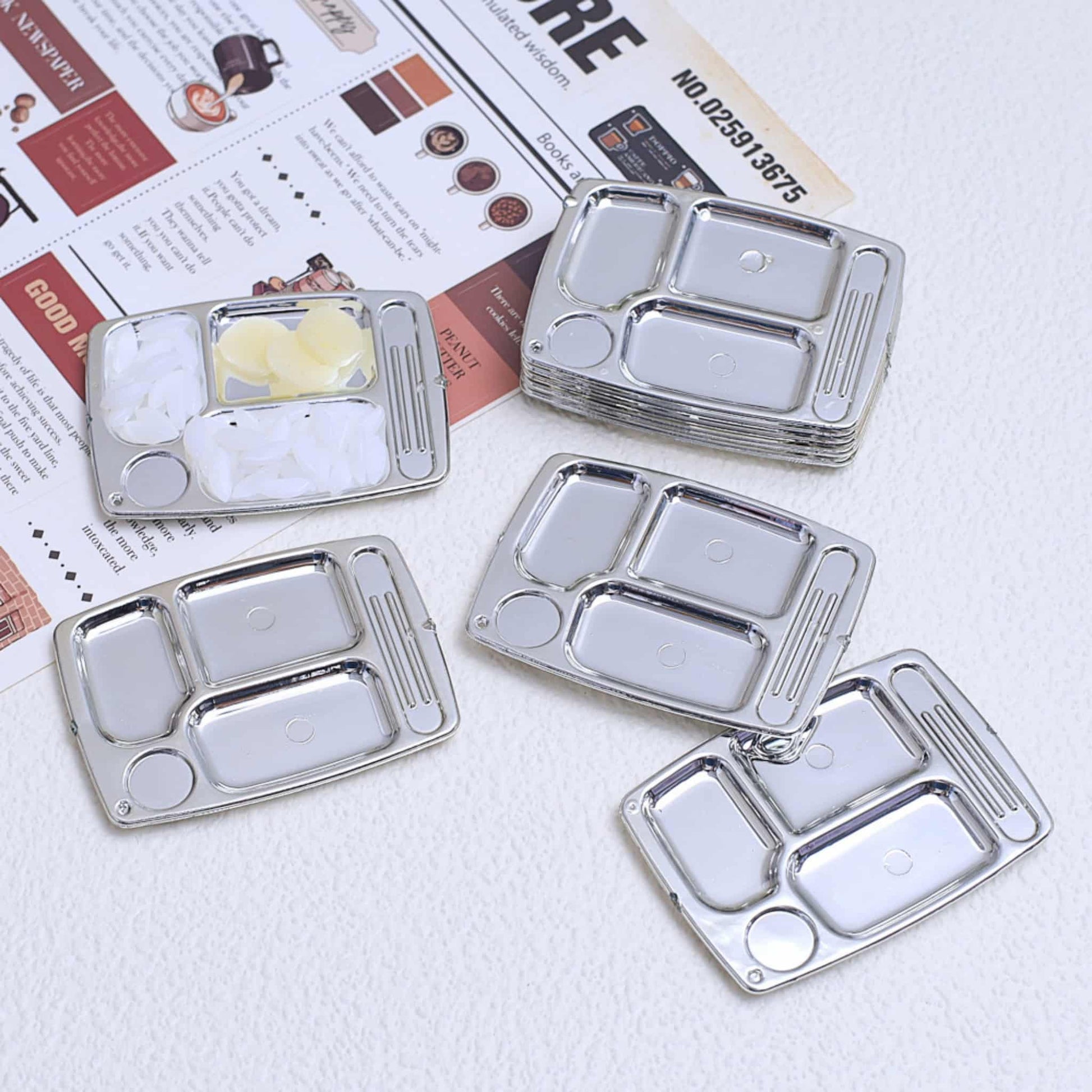 Dinner plate resin charms for decoden phone case decoration
