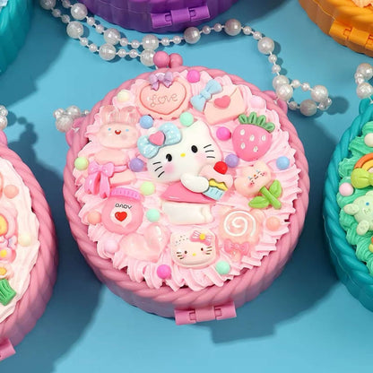 Adjustable strap and hardware details on crossbody bag DIY base