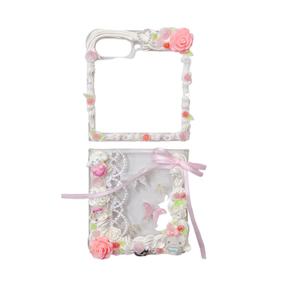 Artisanal Decoden Phone Case Featuring Intricate Baroque Motifs