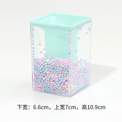 Stable weighted base detail on DIY tool pen holder preventing tipping