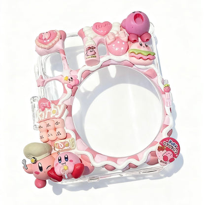 Kirby themed decoden polaroid camera protective cover with cute details