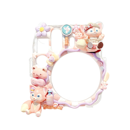 LinaBell decoden polaroid case with lavender theme and handmade decorations