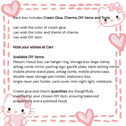 lucky cream glue decoden box