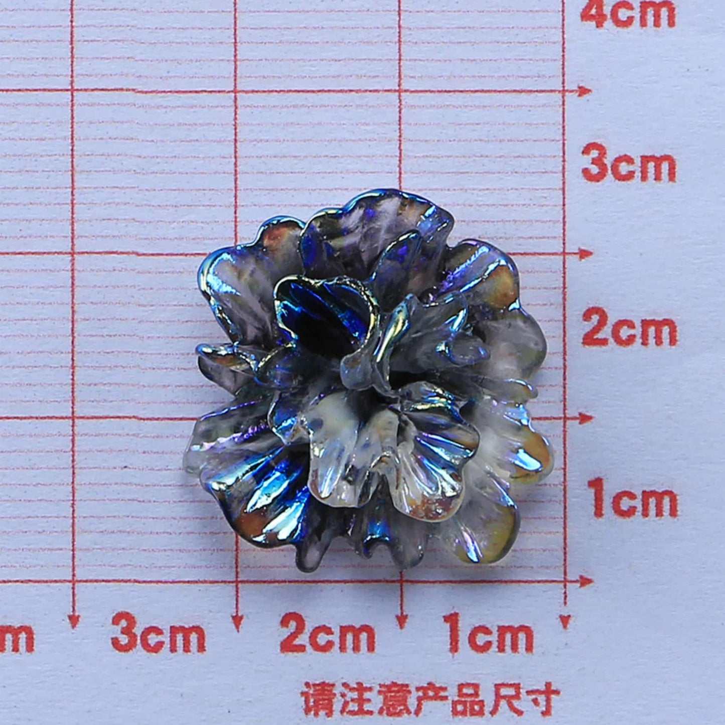 Vintage baroque pendant - artisan resin charm for jewelry and accessories