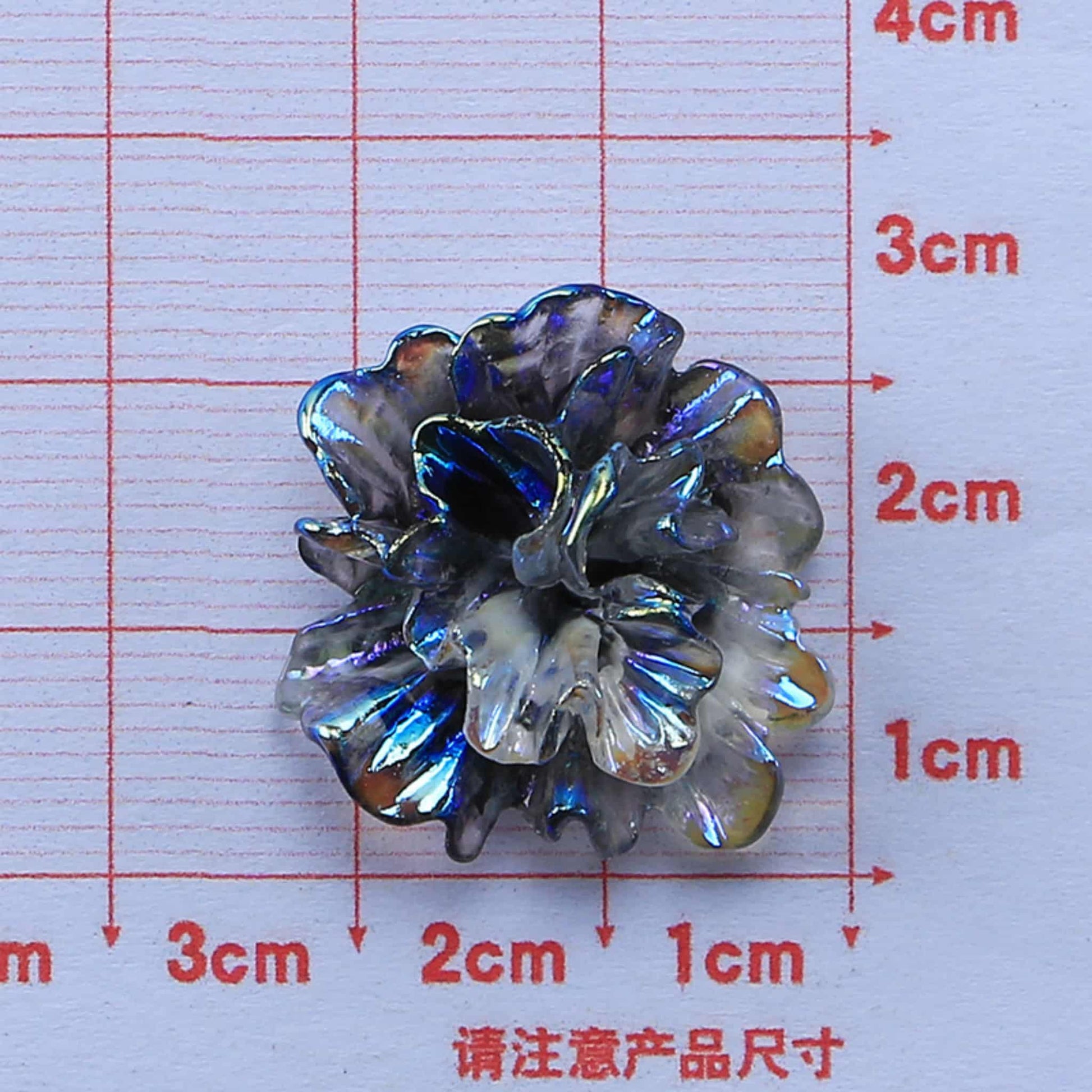 Vintage baroque pendant - artisan resin charm for jewelry and accessories