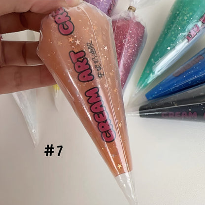 Orange star sequined adhesive ideal for autumn themed DIY projects