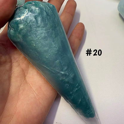 Green diamond-shimmer pearlescent cream glue for decoden phone accessories and DIY